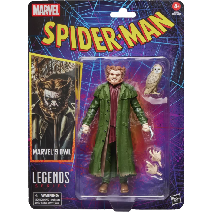 HASBRO Figura Spider-Man Marvel Legends Series 15cm con Búho