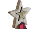 DKD Home Decor Figura de Madera Árbol Rojo y Negro