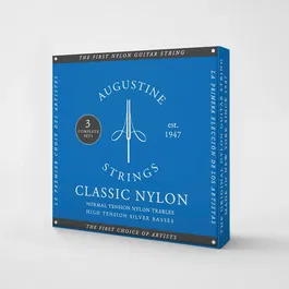 AUGUSTINE Pack 3 Cuerdas Guitarra Clásica Nylon - Tensión Alta