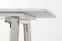 DKD Home Decor Marmol crome Consola Moderno Plateado Blanco Acero Mármol 150 x 45 x 80 cm