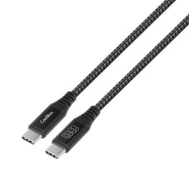 Coolbox Cable USB-C a USB-C 3.2 Gen2 Carga Rápida 60W Power Delivery 10Gbps 1.2m Trenzado Negro