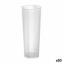 Set de vasos reutilizables Algon De tubo Transparente 10 Piezas 300 ml (50 Unidades)