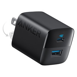 Anker 323 Cargador de 33W con 1 USB-A y 1 USB-C, Negro
