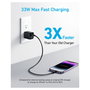 Anker 323 Cargador de 33W con 1 USB-A y 1 USB-C, Negro