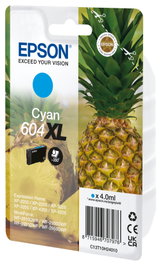 Epson 604XL Cartucho de Tinta Original Cian Alto Rendimiento (XL) C13T10H24020