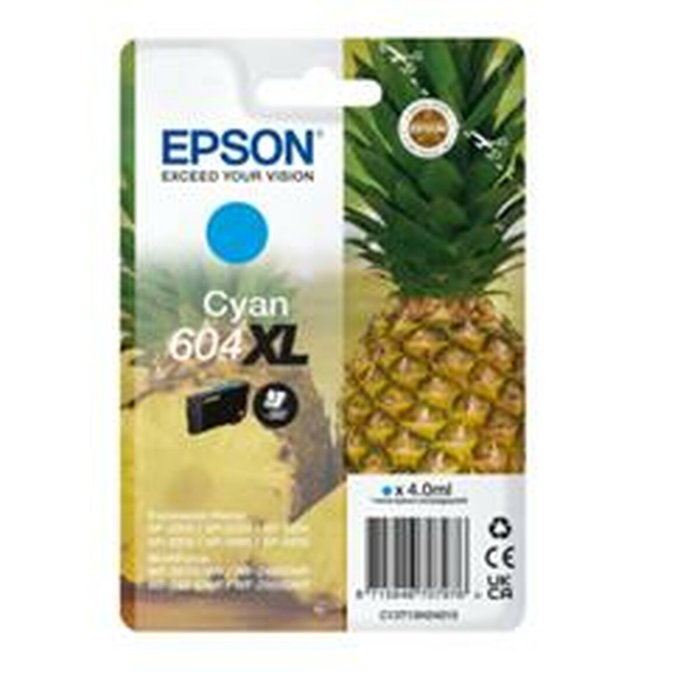 Epson 604XL Cartucho de Tinta Original Cian Alto Rendimiento (XL) C13T10H24020