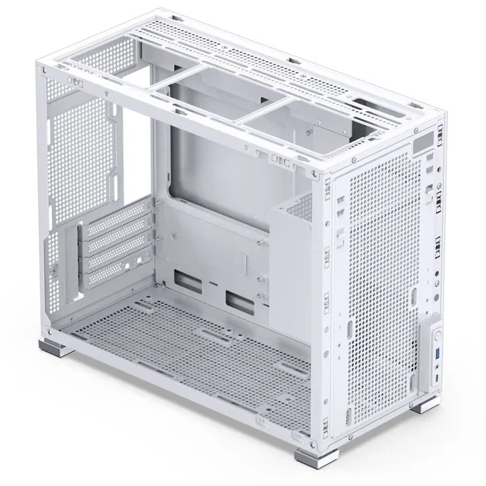 Jonsbo D31 MESH Micro-ATX Gehäuse, Tempered Glass - weiß