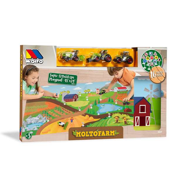 Molto Tapiz Granja con Tractor 50x31x5,50 cm Molto Tapiz Granja con Tractor 50x31x5,50 cm