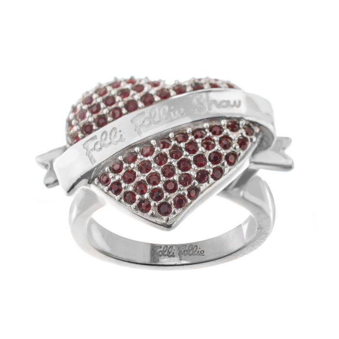 Folli Follie Anillo de Acero Inoxidable Plateado Talla 54 Folli Follie Anillo de Acero Inoxidable Plateado Talla 54