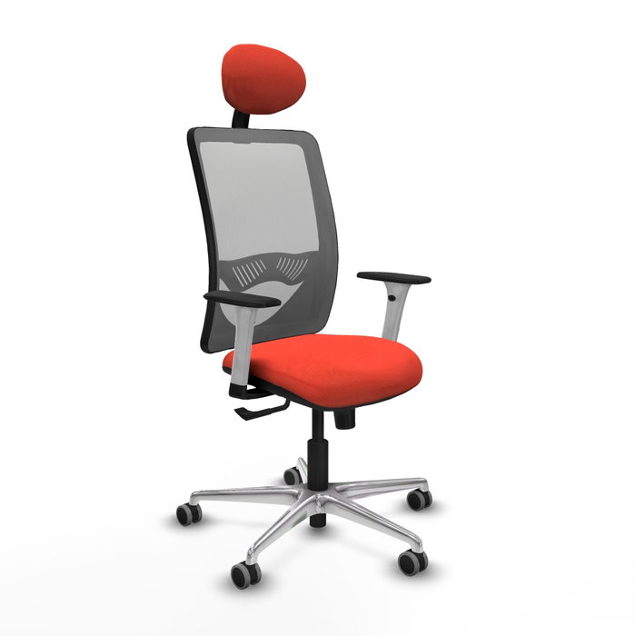 PIQUERAS Y CRESPO Silla de oficina Zulema con Mecanismo Sincro, Naranja oscuro y Gris PIQUERAS Y CRESPO Silla de oficina Zulema con Mecanismo Sincro, Naranja oscuro y Gris
