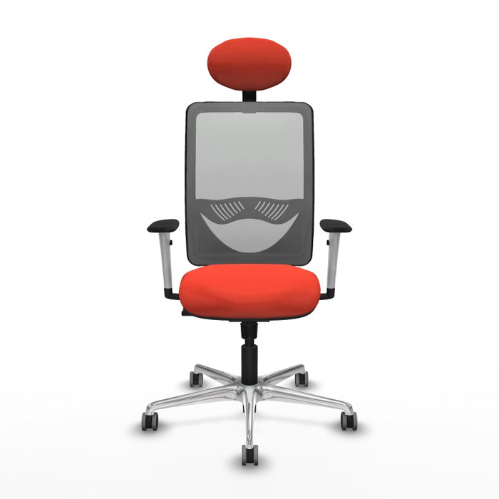 PIQUERAS Y CRESPO Silla de oficina Zulema con Mecanismo Sincro, Naranja oscuro y Gris PIQUERAS Y CRESPO Silla de oficina Zulema con Mecanismo Sincro, Naranja oscuro y Gris