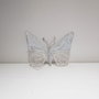 DKD Home Decor Set de 2 Figuras de Mariposa en Poliéster, Azul
