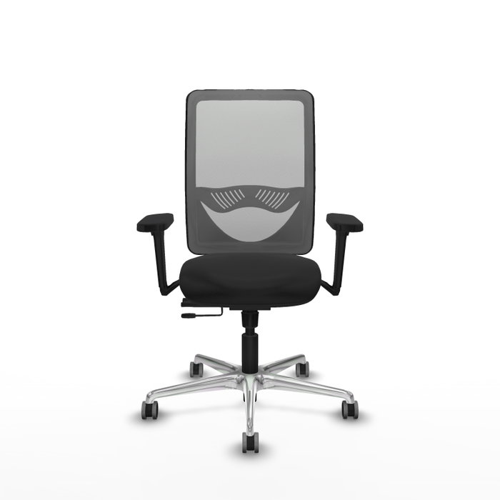 PIQUERAS Y CRESPO Silla de oficina Zulema con mecanismo Sincro/Traslack, Brazos 3D y Malla Gris/Similpiel Negro PIQUERAS Y CRESPO Silla de oficina Zulema con mecanismo Sincro/Traslack, Brazos 3D y Malla Gris/Similpiel Negro