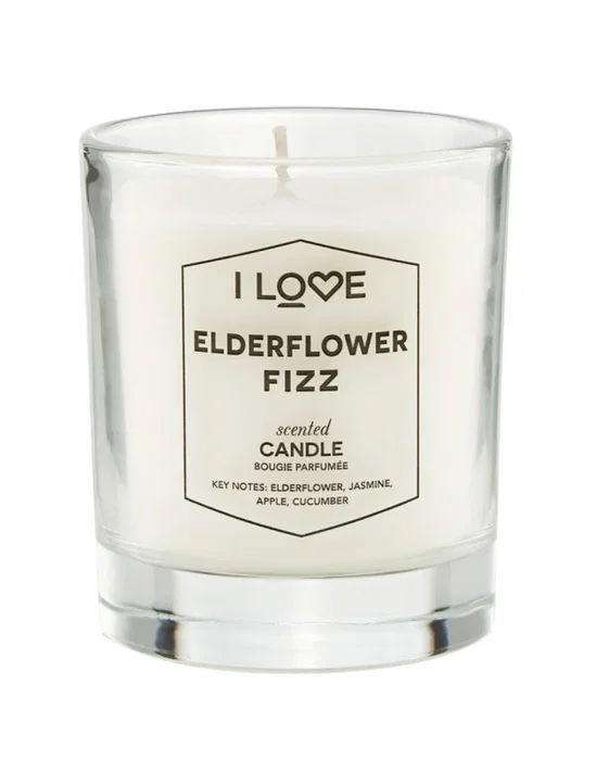 I Love Vela aromática Elderflower Fizz, Frambuesa, 160 g I Love Vela aromática Elderflower Fizz, Frambuesa, 160 g