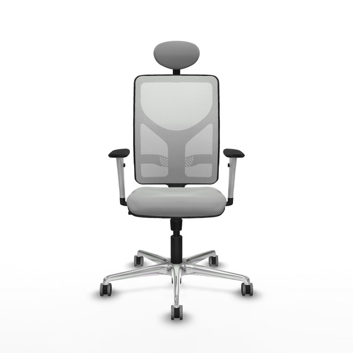 PIQUERAS Y CRESPO Silla de oficina Motilla Gris claro y Blanco PIQUERAS Y CRESPO Silla de oficina Motilla Gris claro y Blanco