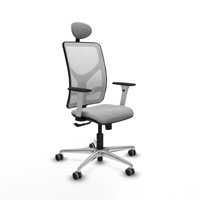 PIQUERAS Y CRESPO Silla de oficina Motilla Gris claro y Blanco PIQUERAS Y CRESPO Silla de oficina Motilla Gris claro y Blanco