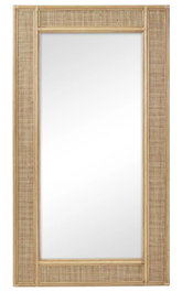 DKD Home Decor Espejo Tropical Marron Claro 180 x 100 cm
