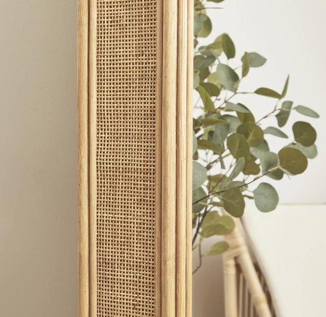 DKD Home Decor Espejo Tropical Marron Claro 180 x 100 cm