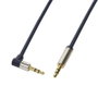 LogiLink Cable de audio 3,5 mm 3-pin/M (90°) a 3,5 mm 3-pin/M, 3 m, azul