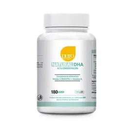 Puro Omega Natural DHA Alta Concentracion 180 Perlas para Cerebro Ojos Corazon Omega 3