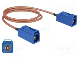 DeLOCK Cable coaxial FAKRA C hembra a FAKRA C hembra RG-316 0,5 m