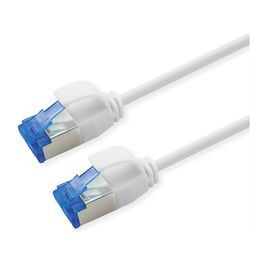 ROLINE 21.15.4365 Patchkabel Cat.6A (Class EA) S/FTP, LSOH, PoE, Blanco, 5 m, Macho a Macho RJ-45