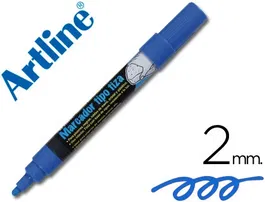 Artline EPW-4-AZ Rotulador para Pizarra Color Azul Bolsa 4 Unidades Trazo 2mm