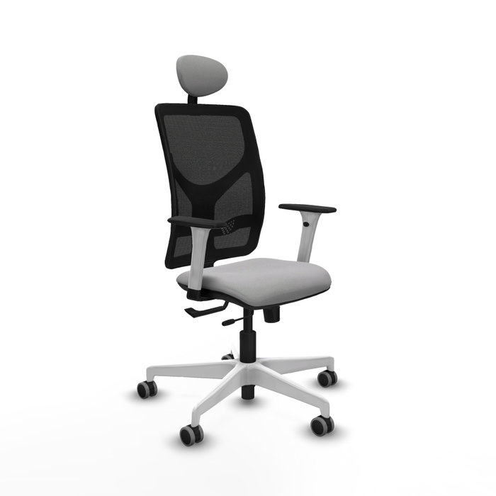 PIQUERAS Y CRESPO Silla de oficina Motilla con mecanismo Sincro/Traslack, Gris claro y Negro PIQUERAS Y CRESPO Silla de oficina Motilla con mecanismo Sincro/Traslack, Gris claro y Negro