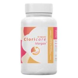 MARGAN Cloricare 50 Cap. Complemento Alimenticio para Soporte Digestivo con Betaína, Pepsina y Genciana