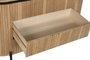 DKD Home Decor Cómoda Haiarts 23 Natural Negro 3 Cajones 39 x 70 x 110 cm