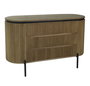DKD Home Decor Cómoda Haiarts 23 Natural Negro 3 Cajones 39 x 70 x 110 cm