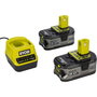 Ryobi Kit de inicio de batería ONE+ RC18120-250 con 2 baterías de 5.0 Ah y cargador