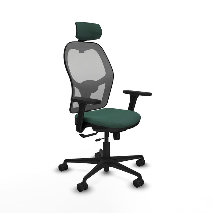 PIQUERAS Y CRESPO Silla de oficina Jorquera Verde botella y Gris PIQUERAS Y CRESPO Silla de oficina Jorquera Verde botella y Gris