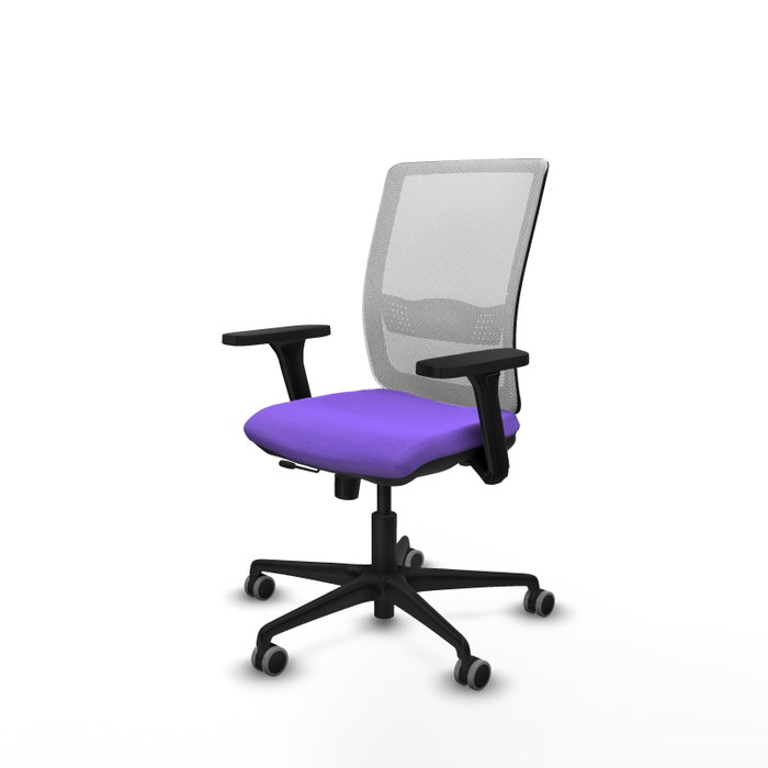 PIQUERAS Y CRESPO Silla de oficina Haches con mecanismo Sincro/Traslack, Lila y Blanco PIQUERAS Y CRESPO Silla de oficina Haches con mecanismo Sincro/Traslack, Lila y Blanco
