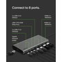 Belkin INC015BTSGY-CZ Hub USB-C 8 en 1 con doble HDMI 4K y carga 100 W