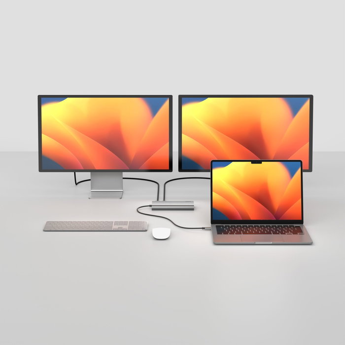 Belkin INC015BTSGY-CZ Hub USB-C 8 en 1 con doble HDMI 4K y carga 100 W