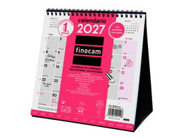 Finocam Calendario de Sobremesa 2027 con Pestañas Mensuales