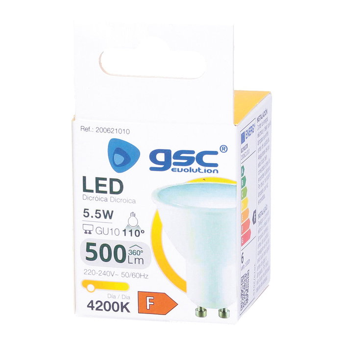 GSC Evolution Bombilla LED dicroica 5,5W GU10 4200K