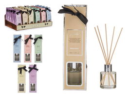 Acorde Mikado 50 ml 6 Fragancias Surtidas Aromas Frutos Silvestres Roble Cardamomo Mimosa Mandarina Lima Magnolia Uva Negra Rosas Rojas Madera 5.7x21x5.7 cm (Set de 30)