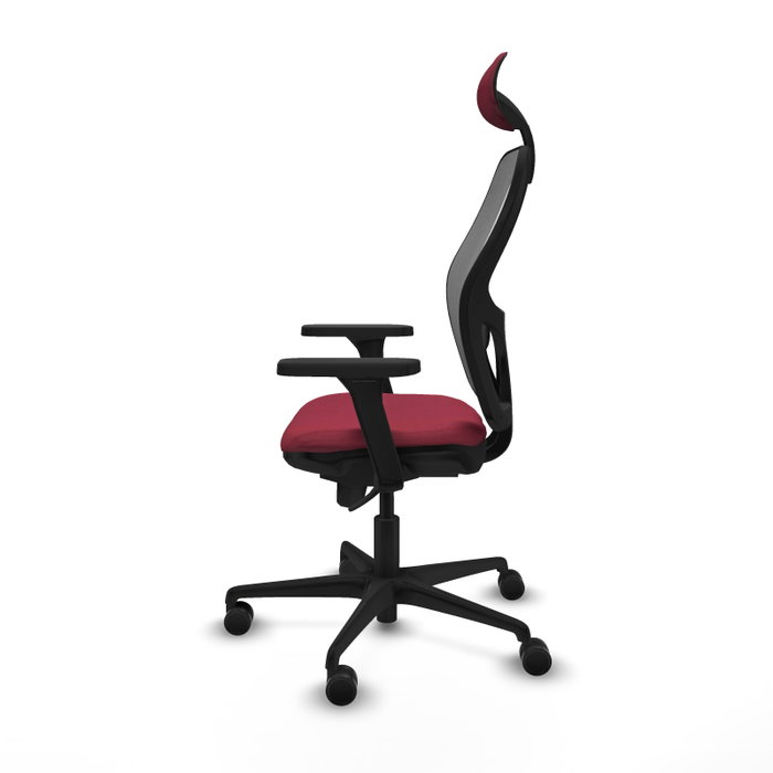 PIQUERAS Y CRESPO Silla de oficina Jorquera Granate y Gris PIQUERAS Y CRESPO Silla de oficina Jorquera Granate y Gris