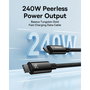 Baseus Cable Tungsten Gold USB-C a USB-C 240W 2m Negro