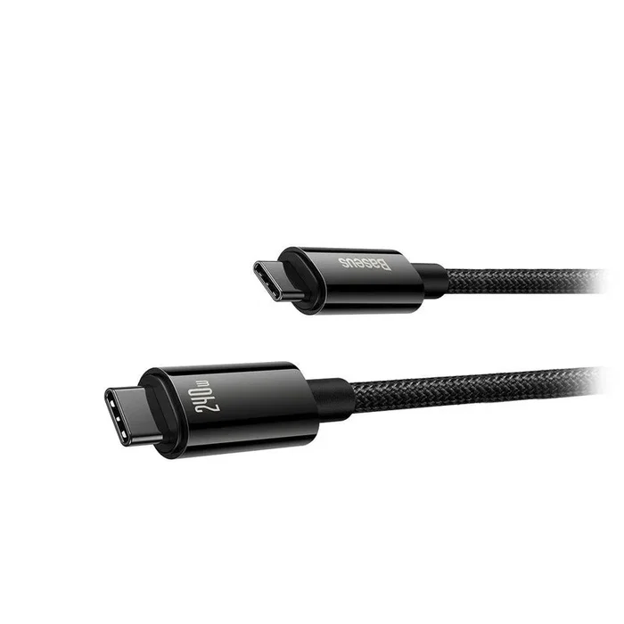 Baseus Kabel usb-c do usb-c tungsten gold 240w 2 m negro