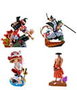 Megahouse One Piece Petitrama Estatua PVC Logbox Re Birth Wano Kuni Vol. 1 Set 9 cm