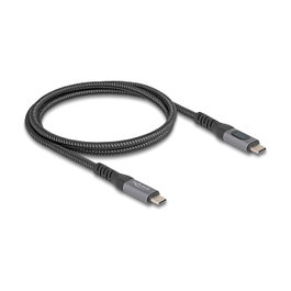 DeLOCK Cable USB 40 Gbps de 1 m USB C a USB C con carga 240 W y 8K 60 Hz