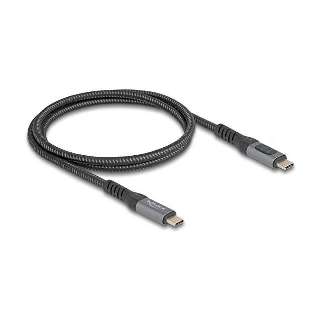 DeLOCK Cable USB 40 Gbps de 1 m USB C a USB C con carga 240 W y 8K 60 Hz DeLOCK Cable USB 40 Gbps de 1 m USB C a USB C con carga 240 W y 8K 60 Hz