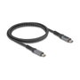 DeLOCK Cable USB 40 Gbps de 1 m USB C a USB C con carga 240 W y 8K 60 Hz