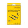 DeLOCK Cable coaxial USB 40 Gbps USB-C a USB-C 1 m Negro
