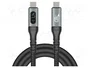 DeLOCK Cable USB 40 Gbps de 1 m USB C a USB C con carga 240 W y 8K 60 Hz