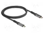 DeLOCK Cable USB 40 Gbps de 1 m USB C a USB C con carga 240 W y 8K 60 Hz