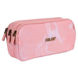 Milan Portatodo 3 Cremalleras Serie Lava Rosa 22 x 11 x 6.5 cm